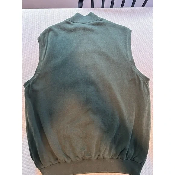 Cutter‎ And Buck Men's Size XL Quarter Zip Pullover HunterGreen Vest CB WindTec - Picture 2 of 4